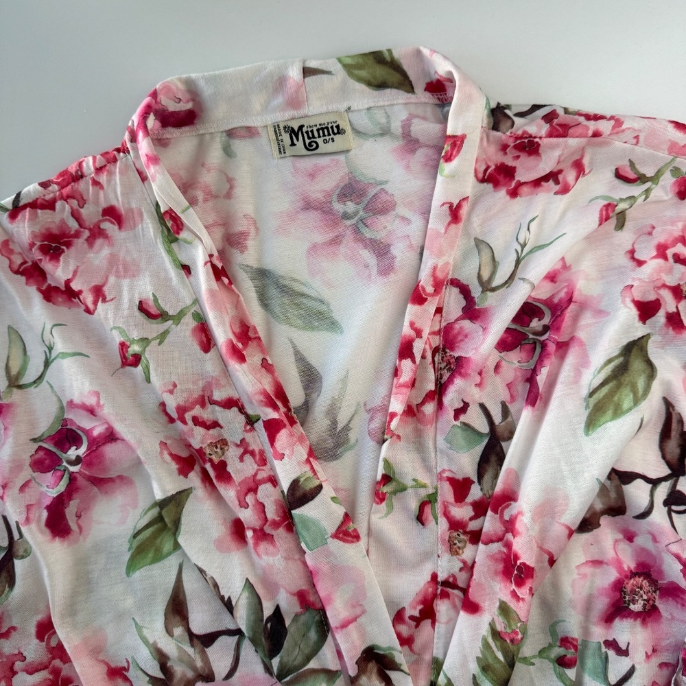 Show Me Your MuMu Floral Robe O/S - Picture 5 of 7
